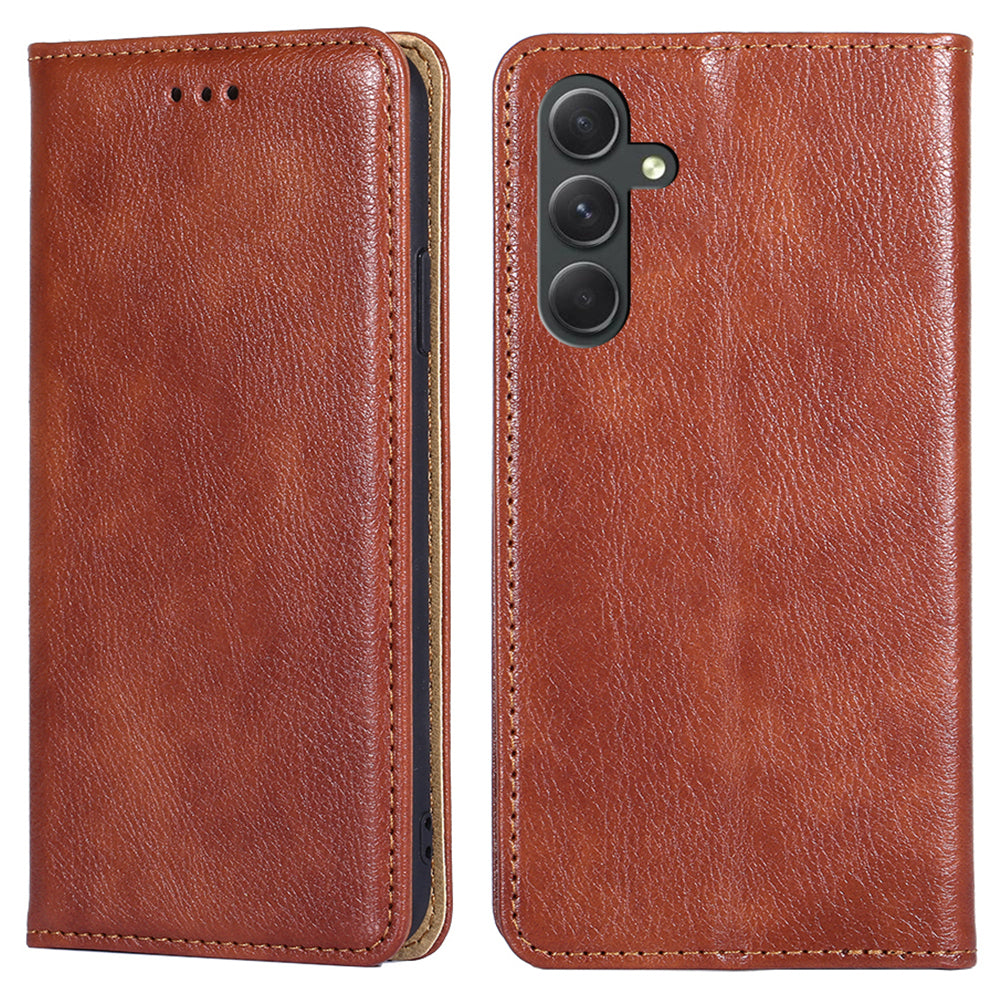 Wallet Shell for Samsung Galaxy A54 5G Solid Color Phone Case PU Leather Magnetic Closing Stand Cover Wallet Shell for Samsung Galaxy A54 5G Solid Color Phone Case PU Leather Magnetic Closing Stand Cover